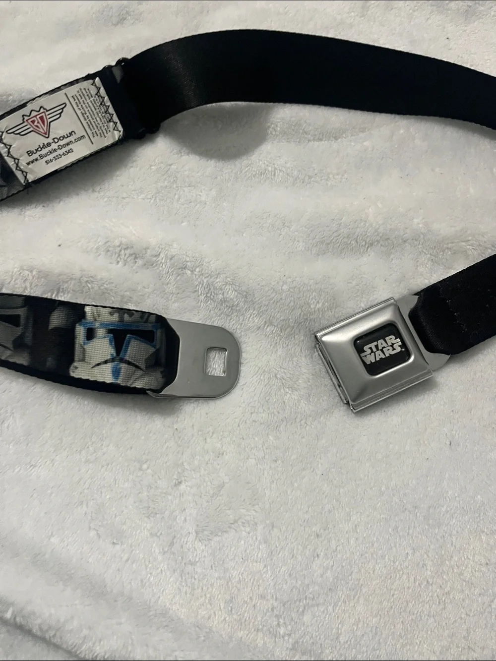 Buckle Down Boy’s Star Wars Storm Trooper Seatbelt style belt